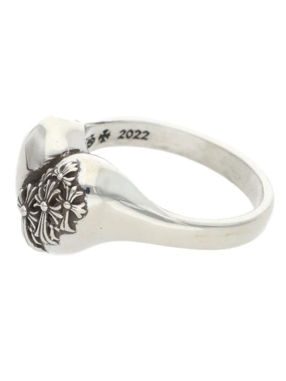 Chrome Hearts I P Heart Silver Ring
